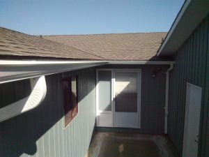 house with gutters
