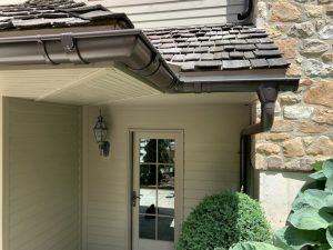 house with gutter