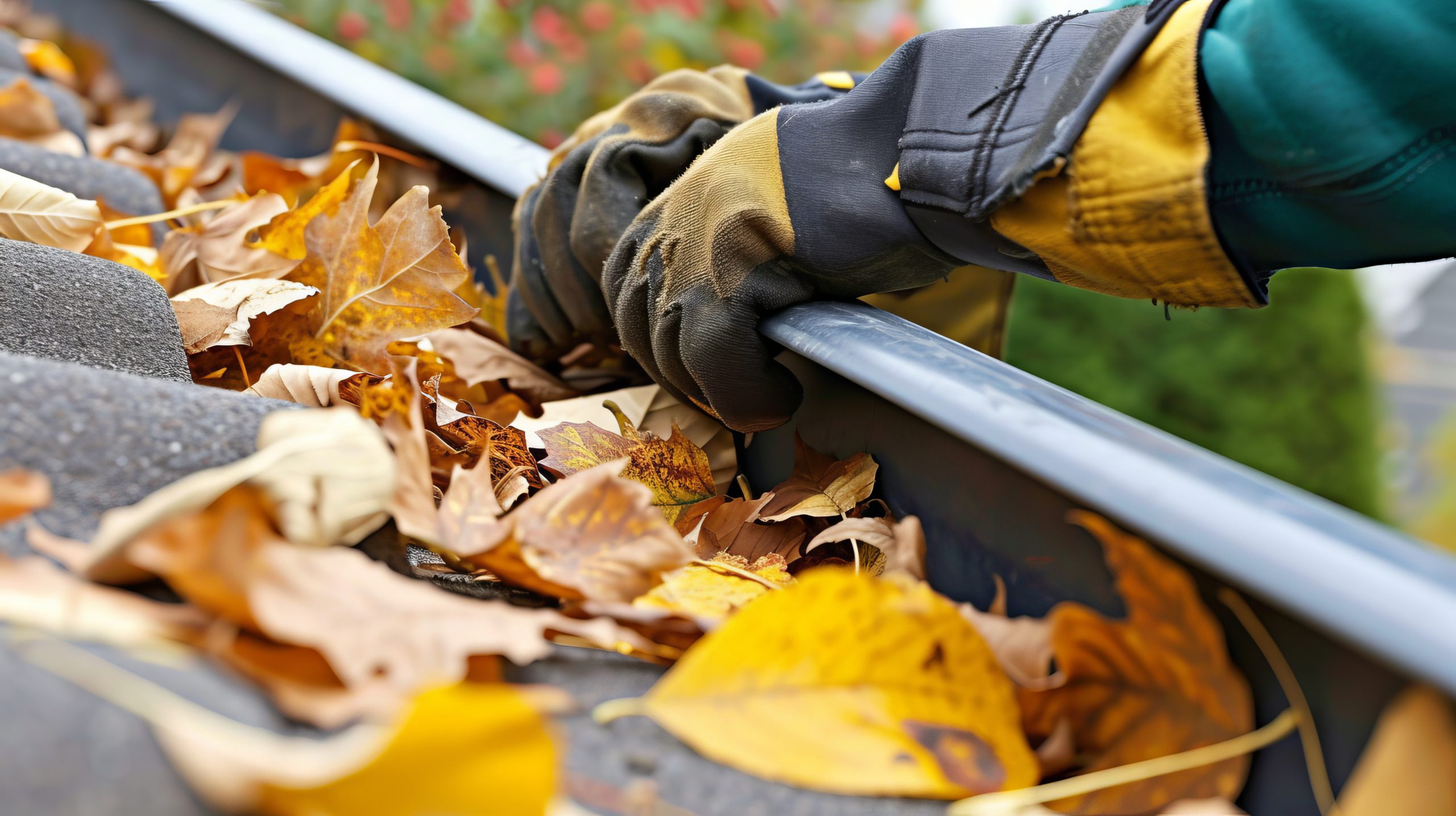 Gutter Full of Leaves