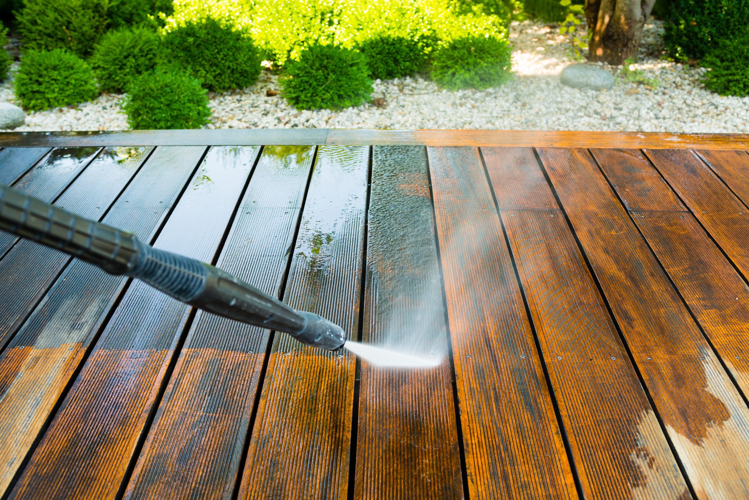 Power Washing Deck